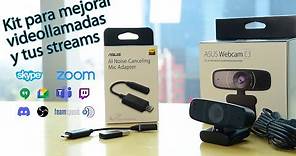 Mejora tus videollamadas y streams fácilmente con ASUS Webcam C3 y Adaptador AI Noise cancelling mic