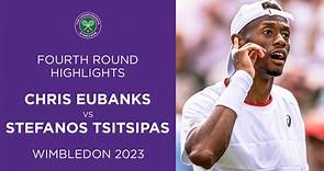 Christopher Eubanks vs Stefanos Tsitsipas: Fourth Round Highlights | Wimbledon 2023
