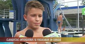 Siete niños clavadistas de Antioquia viajarán a Canadá [Noticias] - TeleMedellin