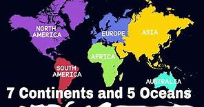 7 Continents and 5 Oceans of the World - Geography for Kids | Educational Videos | The openbook