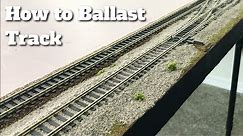 Building HO Train Layout - Ep 4 - Ballasting Track!