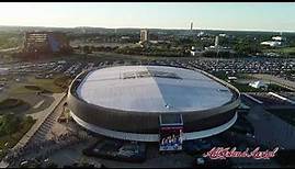 Copyrighted Aerial Footage of Nassau Coliseum, Uniondale, Long Island, New York