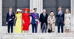 Belgian Royal family attend mass at National Day 2023 in Brussels