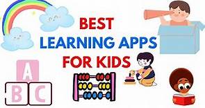 4 Best Learning Apps For Kids | Educational Apps For Preschoolers & Kindergarten | FREE | NO ADS