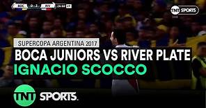 Ignacio Scocco (0-2) Boca Juniors vs River Plate | Supercopa Argentina 2017