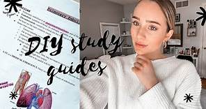 how to make nursing school study guides | study *EFFECTIVELY* in nursing school