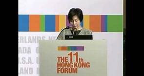 The 11th HK Forum - Pansy Ho, Managing Director, Shun Tak Holdings Limited