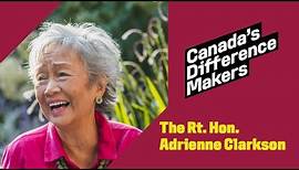 The Rt. Hon. Adrienne Clarkson | Canada's Difference Maker | Institute for Canadian Citizenship