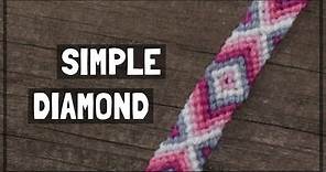 Simple Diamond Friendship Bracelet Tutorial [CC]