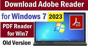 How To Download Adobe Reader For Windows 7 | Adobe Reader Free Download For Windows 7 32-bit | #PDF