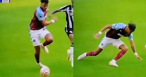 Tyrone Mings broke his leg injury colliding with Isak at Premiere league series