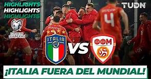 Highlights | Italia vs Macedonia Nte | UEFA Repechaje Qatar 2022 | TUDN