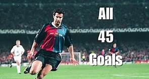 Luis Figo All 45 Goals Barcelona