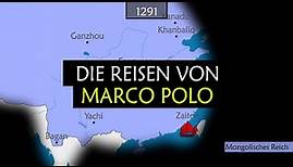 Die Reisen von Marco Polo - Zusammenfassung auf einer Karte