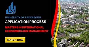 University of Paderborn Application Process | Masters in International Economics and Management