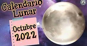 Fases lunares en octubre 2022 🌙 Calendario lunar octubre 2022 🌙 ¿Cuándo hay luna llena en octubre? 🌙