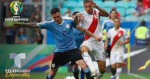 José María Giménez reconoció el trabajo defensivo de Perú | Copa América | Telemundo Deportes