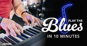 Play The Blues In 10 Minutes! (Beginner Piano Lesson)