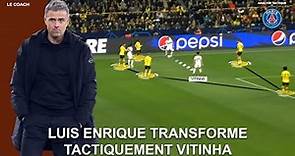 Luis Enrique positionne Vitinha en milieu défensif pour améliorer le jeu du PSG I Vitinha évolue !