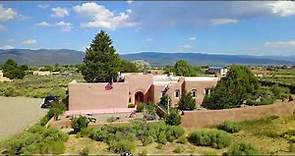 Authentic Adobe Home for Sale on 2.64 Acres in Taos, New Mexico