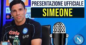 SIMEONE in conferenza stampa con la SSC Napoli 🎙 PRESENTAZIONE UFFICIALE 🔵
