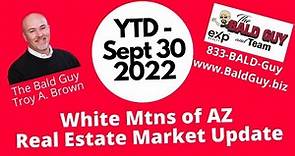 Show Low Arizona - Real Estate Market Update YTD - Sept 30th 2022