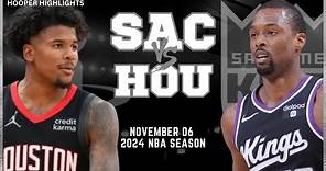 Sacramento Kings vs Houston Rockets Full Game Highlights | Nov 6 | 2024 NBA Season