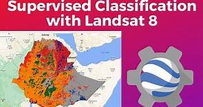 Supervised Classification for Land Cover Mapping with Landsat 8 in Google Earth Engine
