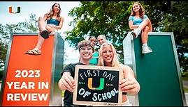 The 2023 University of Miami Year Recap