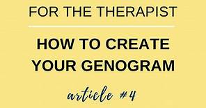 Family of Origin Exploration for the Therapist:  How to Create Your Genogram — Family Therapy Basics