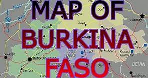MAP OF BURKINA FASO