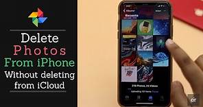 Delete Photos & Videos from iPhone without Deleting from iCloud (How to)