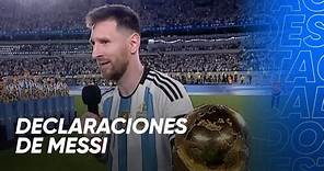 Declaraciones de Messi - Argentina 2-0 Panamá - Amistoso 2023