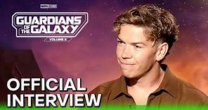 GUARDIANS OF THE GALAXY VOL.3 (2023) Will Poulter "Adam Warlock" Official Interview