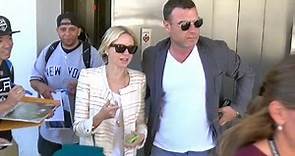 Naomi Watts And Liev Schreiber Arrive Home For The Emmys