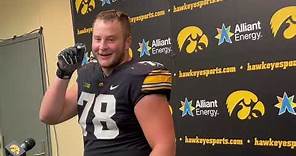 Mason Richman speaks after a "complete game" from Iowa football in win over Rutgers