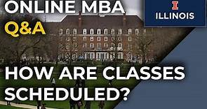 UIUC Online MBA Q&A: How are Live Class Sessions Scheduled?