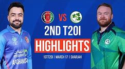 FULL MATCH HIGHLIGHTS | AFGHANSITAN vs IRELAND | 2ND T20I | Ireland Tour of Afghanistan 2024 | ACB