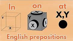 In, On, At difference: English prepositions [basic English grammar]