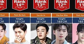 Comparison: Hottest Korean actors HEIGHT