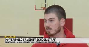 Clinton High School staff save student's life after going into cardiac arrest