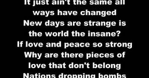 Black Eyed Peas Where is the Love Lyrics
