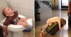 30 Times Kids Fell Asleep in the Funniest Places