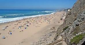 Praia Grande em Sintra (Portugal) no Verão