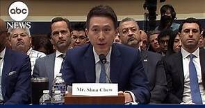 TikTok CEO Shou Chew makes opening remarks before House lawmakers during hearing on privacy concerns
