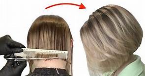 Bob Haircut Tutorial | How To Cut Angled Bob | Medium Bob Haircut Eva Lorman