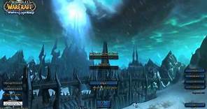 World of Warcraft Wrath of the Lich King login screen