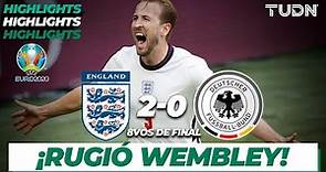 Highlights | Inglaterra 2-0 Alemania | UEFA Euro 2020 | 8vos Final | TUDN
