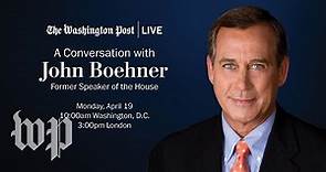 Former House Speaker John Boehner on his new book and the Republican Party (Full Stream 4/19)