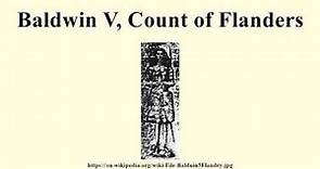 Baldwin V, Count of Flanders